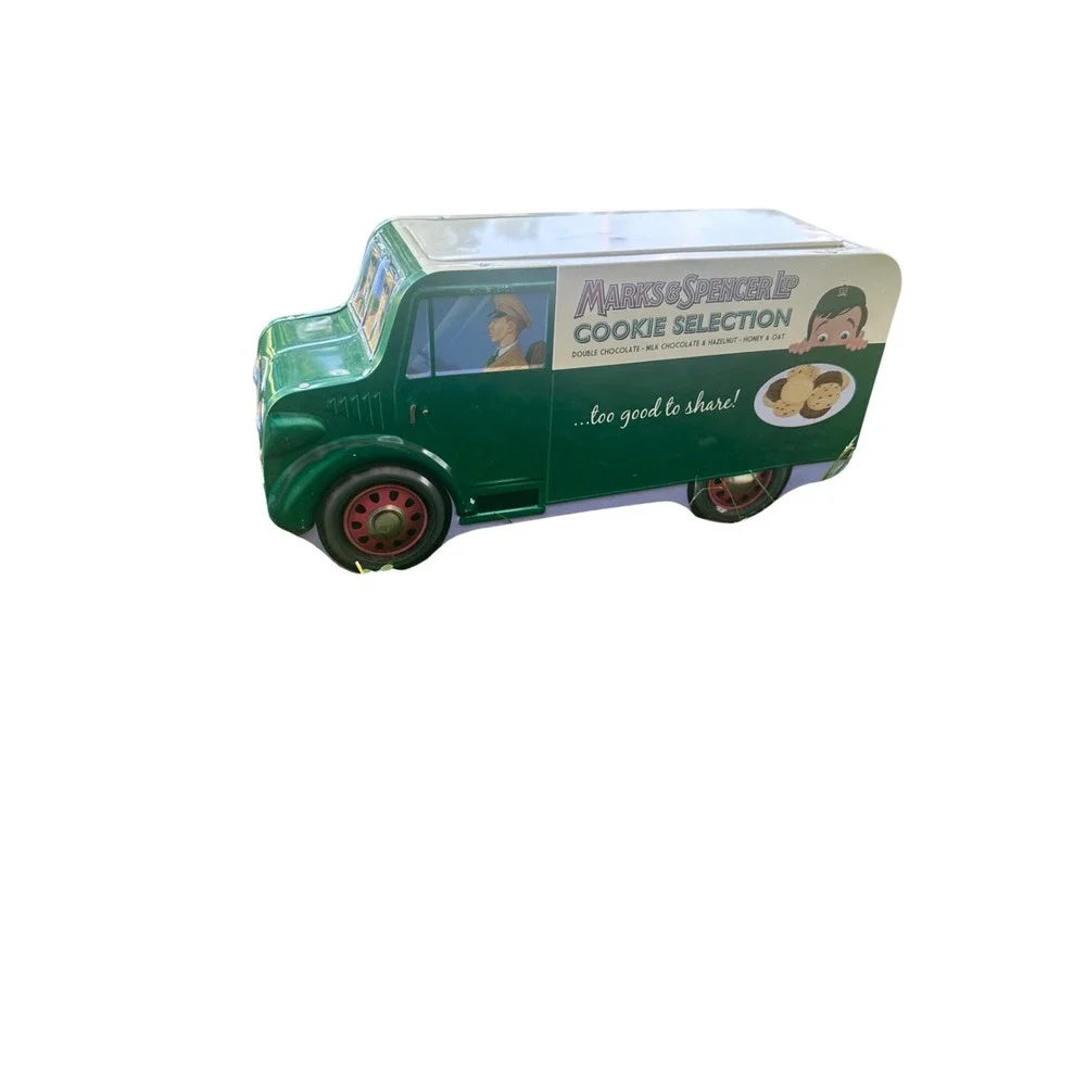 Marks & Spencer Cookie Tin Truck -‎ Novelty Collectible Food Storage